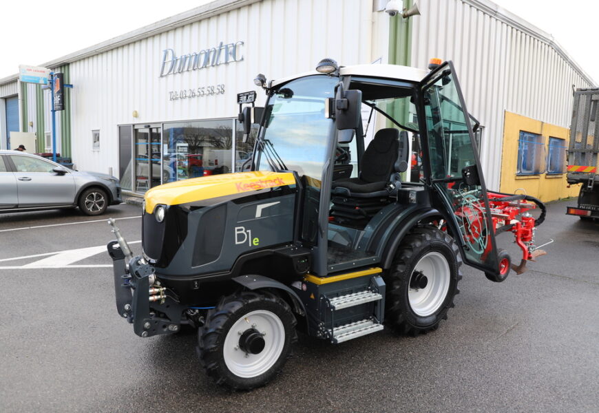 Un tracteur 100% électrique présenté dans la Marne