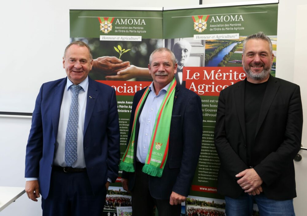 Reims La Marne ViticoleChâlons : les médaillés du Mérite agricole en ordre de bataille Opération reconquête pour la nouvelle association des membres de l’ordre du Mérite agricole section Marne (AMOMA) présidée par Jacques Rouchaussé.